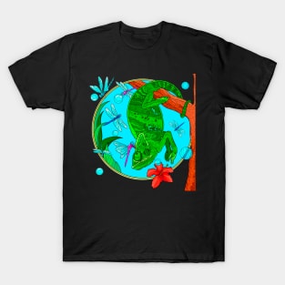 chameleon house dragonflies T-Shirt